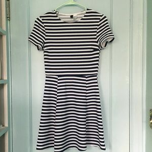Divided striped dress